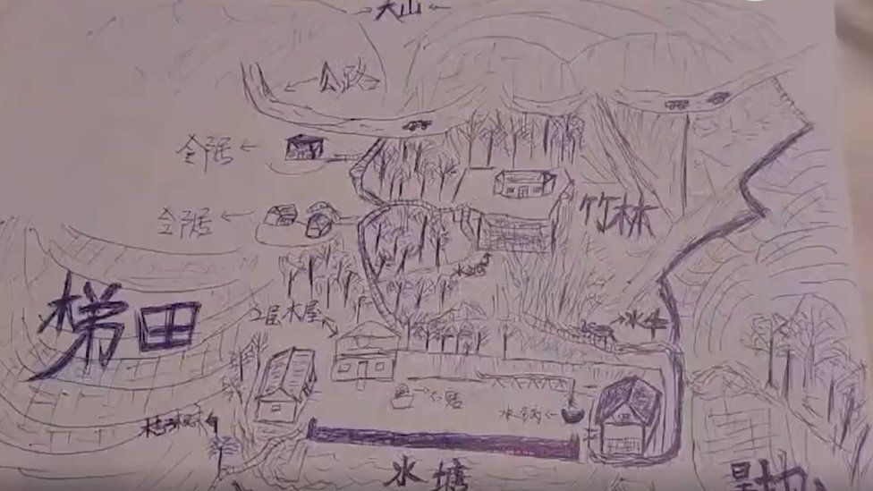 رسمة تعيد صيني لعائلته بعد ٣٣ سنة 